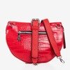 Червона маленька сумка для нирок з тисненням тварин - Сумки