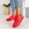 Червоні блискучі кросівки Evanciia - Взуття