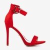 Червоні босоніжки на високому каблуці Suella - Взуття 1
