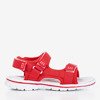 Червоні дитячі босоніжки, застібні липучкою Milla - Взуття 1