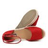 Червоні еспадрилі з вирізом Velino - Взуття 1