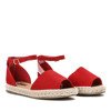 Червоні еспадрилі з вирізом Velino - Взуття 1