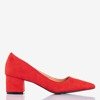 Червоні насоси на нижній штангу Royale - Взуття 1