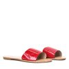 Червоні тапочки на плоскій підошві Остіса - Взуття
