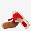 Червоні жіночі тапочки на платформі Baby Bow - Взуття 1
