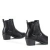 Чорні черевики з низькою посадою Вестернія - Взуття