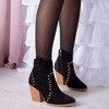 Чорні ковбойські черевики на високій стійці Гана - Взуття