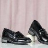 Чорні лаковані мокасини Кайла - Взуття
