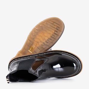 Чорні лаковані жіночі черевики Matens - Взуття