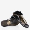 Чорні шльопанці з квітами Dormeque - Взуття 1