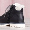 Чорні утеплені черевики в чорному кольорі Бастилія - Взуття
