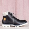 Чорні утеплені черевики в чорному кольорі Бастилія - Взуття