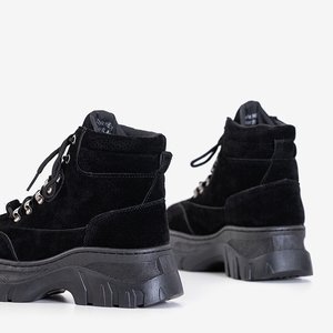 Чорні утеплені жіночі черевики-трапери Mituran - Взуття