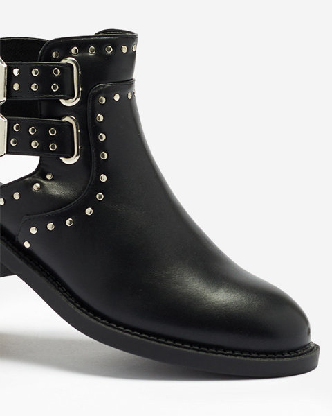 Чорні жіночі ботильйони з вирізами Dlagona- Взуття