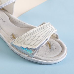 Дитячі босоніжки Saturnina срібляста парча - Взуття