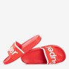 Дитячі червоні тапочки з написом Super - Взуття