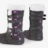 Дитячі темно-сірі дитячі чоботи для снігу з прикрасами Boska - Взуття