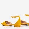 Гірчичні плоскі жіночі балерини Arinida - Взуття