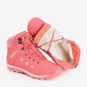 Коралові жіночі зимові черевики зі сніжинками Sniesavo - Взуття