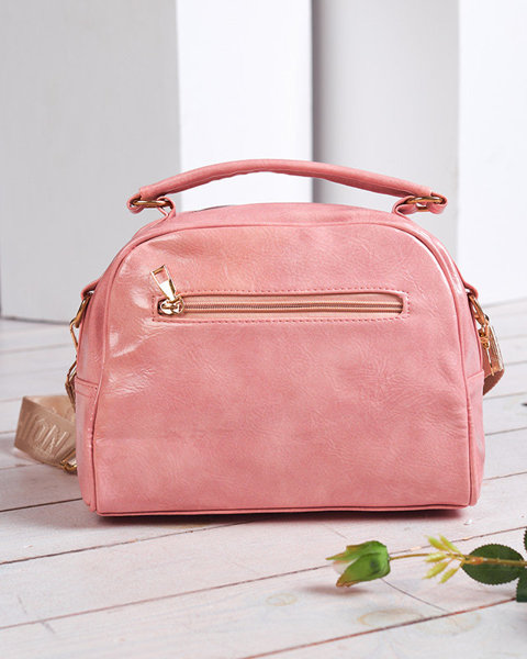 Маленька жіноча сумочка рожева з орнаментом - Аксесуари