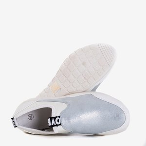 OUTLET Біле та сріблясте жіноче спортивне взуття Jadena - Взуття