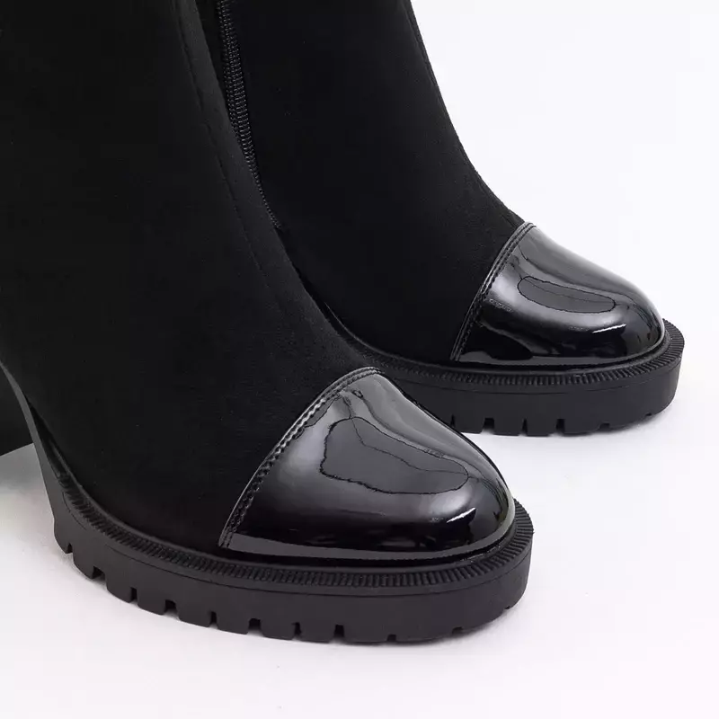 OUTLET Чорні жіночі чоботи на посту Eligor - Взуття