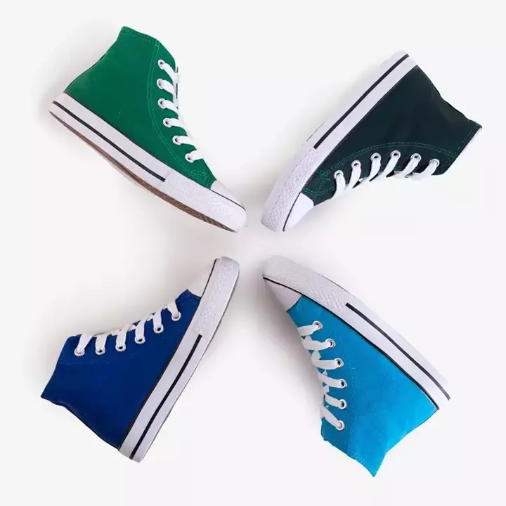OUTLET Зелені дитячі високі кросівки Wikitoria - Взуття