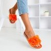 Помаранчеві жіночі тапочки з квітами Mastina - Взуття 1