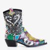 Різнокольорові жіночі ковбойські черевики з прикрасами Ciarra - Взуття