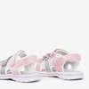 Рожеві та сірі дитячі сандалії Belina - Взуття