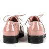 Рожеві туфлі з золотим носком Suit - Взуття