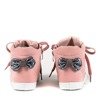 Рожеві жіночі черевики з бантом Dafnna - Взуття