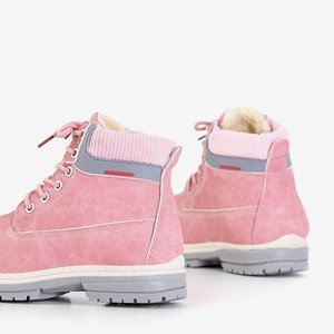 Рожеві жіночі утеплені черевики Triniti - Взуття