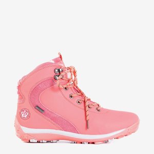 Рожеві жіночі утеплені снігові чоботи від Alfredia - туфлі