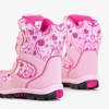 Снігові черевики для дівчаток з рожевим візерунком Atalia - Взуття
