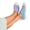 Світло-блакитні кросівки з рожевими шнурками Фіпси - Взуття