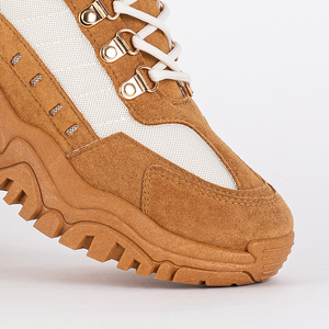 Світло-коричневі жіночі кросівки Firis