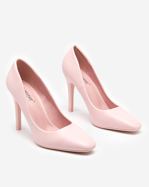 Світло-рожеві жіночі туфлі з квадратним носиком Vaseka