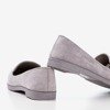 Світло-сірі мокасини з еко-замші Mossolia - Взуття 1