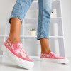 Темно-рожеві кросівки-шнурки в стилі Presilla - Obuw 1