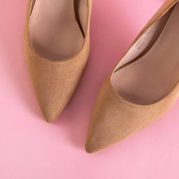 ВИХІД Світло-коричневі жіночі туфлі на високих підборах Zarila - Взуття