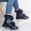 Вісконсінські темно-сині снігові черевики з взуттям із хутра - Взуття