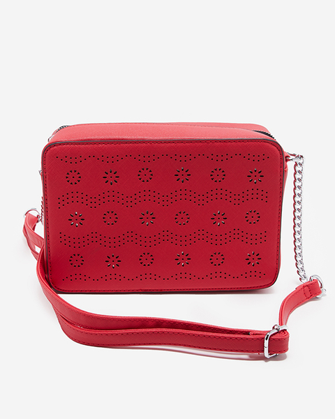 Жіноча червона ажурна сумочка - Аксесуари