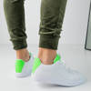 Жіночі білі кросівки із зеленими вставками від Xandra - Взуття