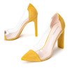 Жовті насоси на стійці Марселіна - Взуття